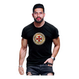 Camisa Cavaleiro Templario Guerra Camseta Medieval Espada Uv