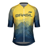 Camisa Ciclismo Asw Oficial Seleção Brasileira Cbc Masculina