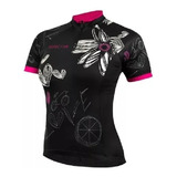 Camisa Ciclismo Bike Love Feminina Manga Curta Refactor