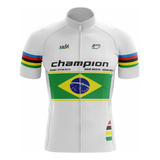 Camisa Ciclismo Champion Brasil Equipe Masculino