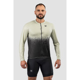 Camisa Ciclismo Manga Longa Free Force Basic Dirty