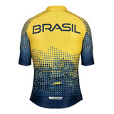 Camisa Ciclismo Masculina Asw Oficial Seleção Brasileira Cbc