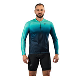 Camisa Ciclismo Masculina Free Force Basic Bike Manga Longa