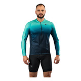Camisa Ciclismo Masculina Free Force Basic Manga Longa Cores