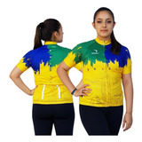 Camisa Ciclismo Sódbike Feminina Nações - Brasil