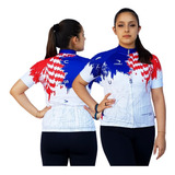 Camisa Ciclismo Sódbike Feminina Nações - Usa