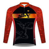 Camisa Ciclismo Velotop Bike Black Sabbath Manga Longa