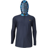 Camisa Com Proteção Solar Uv 50 Com Capuz -plus Size Até G8