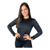 Camisa Com Proteção Solar Uv 50 Slim Fitness Blusa Feminina*