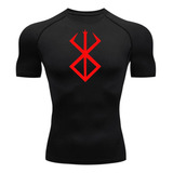 Camisa Compressão Bersek Manga Curta Treino Academia Justa