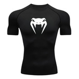 Camisa Compressão Cobra Manga Curta Treino Academia Corrida