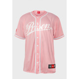 Camisa De Baseball League Prison Rosa