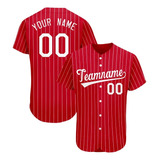 Camisa De Beisebol Personalizada Da Série Stripes