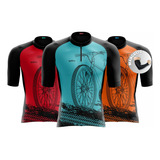 Camisa De Ciclismo Masculina Bike Varias Cores + Manguito*