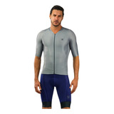 Camisa De Ciclismo Masculina Free Force Training Gray