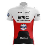 Camisa De Ciclismo Scape Bmc Manga Curta Masculina Uv50