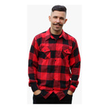 Camisa De Flanela Adulto Masculina Manga Longa Xadrez Cowboy