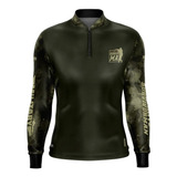 Camisa De Pesca Brk Fishing Adventure Military 03 - Fps 50+