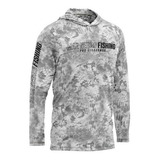 Camisa De Pesca Com Capuz - Clear - Mar Negro Fishing