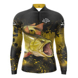 Camisa De Pesca Dourado Com Proteção