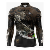 Camisa De Pesca King Traira Modelo Novo C/ Proteção Solar