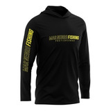 Camisa De Pesca Poliamida Capuz - Preta - Mar Negro Fishing