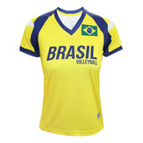Camisa Do Brasil Retrô 1996 - Vôlei - Feminina Baby Look