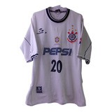 Camisa Do Corinthians 1999 Branca Manga Curta #20 
