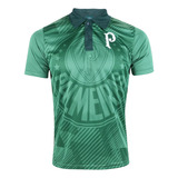 Camisa Do Palmeiras Polo Effect Logo Masculina Verde Escuro