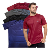 Camisa Dry Fit Kit Com 4 Academia Treino Corrida Premium