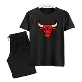 Camisa E Calção Plus Size Temporada Basquete Conjunto Bulls
