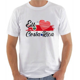 Camisa Eu Amo Costa Rica Bandeira