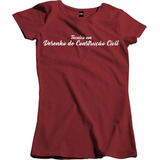 Camisa Feminina Curso Profissão Desenho De Construcao Civil