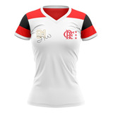Camisa Feminina Flamengo Zico Retro Mundial 1981 Oficial