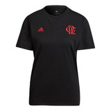 Camisa Feminina Flamengo adidas Travel 3-stripes