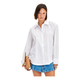 Camisa Feminina Manga Longa Social Não Amassa Blogueira Top