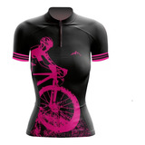 Camisa Feminino Ciclismo Roupa Ciclista Camiseta Mtb Bike