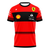 Camisa Ferrari F1 Dry Fit Proteção Uv Para Treino Ou Casual