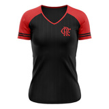 Camisa Flamengo Baby Look Match Feminina