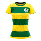 Camisa Flamengo Brasil Copa 2022 Feminina Licenciada + Nf