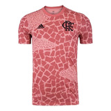 Camisa Flamengo Pré-jogo 20/21 Rosa adidas Original 