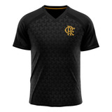 Camisa Flamengo Preto E Dourada Masculina Licenciada