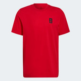 Camisa Flamengo adidas Viagem Algodão Vermelha