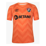 Camisa Fluminense Umbro Goleiro 2024 Laranja Licenciada