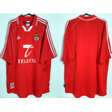 Camisa Futebol Benfica Portugal adidas 2000 Importada Rara