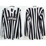 Camisa Futebol Juventus Italia Danone Manga