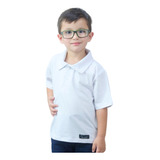Camisa Gola Polo Infantil Menino Branca