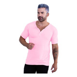 Camisa Gola Portuguesa Slim Manga Curta Masculina