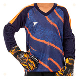 Camisa Goleiro Infantil Criança Futebol Futsal Com Proteçao 