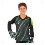 Camisa Goleiro Infantil Futebol Futsal Poker Com Proteçao 